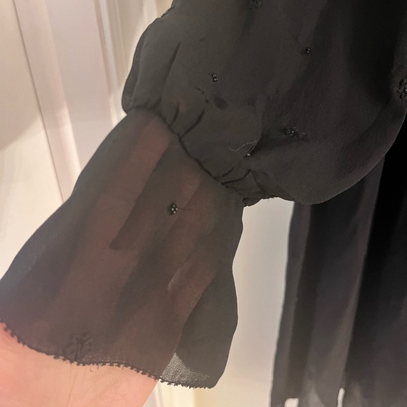 Aritzia Le Fou Wilfred Foxtrot Mini Dress in black - Picture 7 of 7